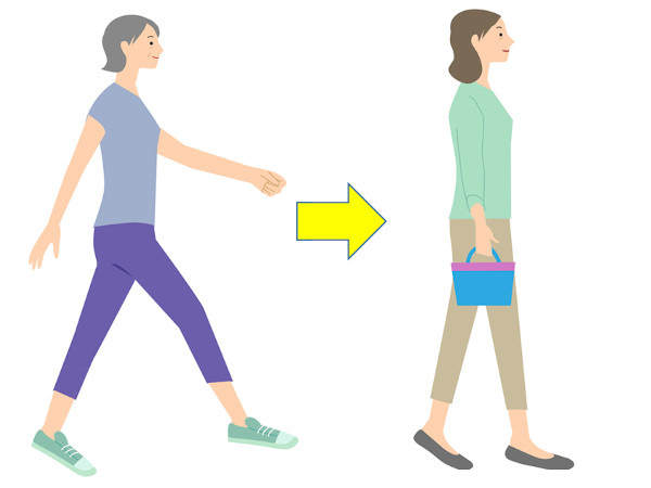 外反母趾を改善する歩き方 小股歩きとは ハルメク美と健康