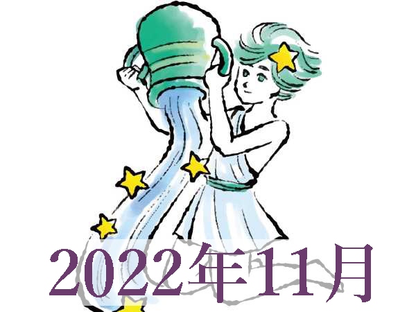 【2022年11月運勢】みずがめ座・水瓶座の占い