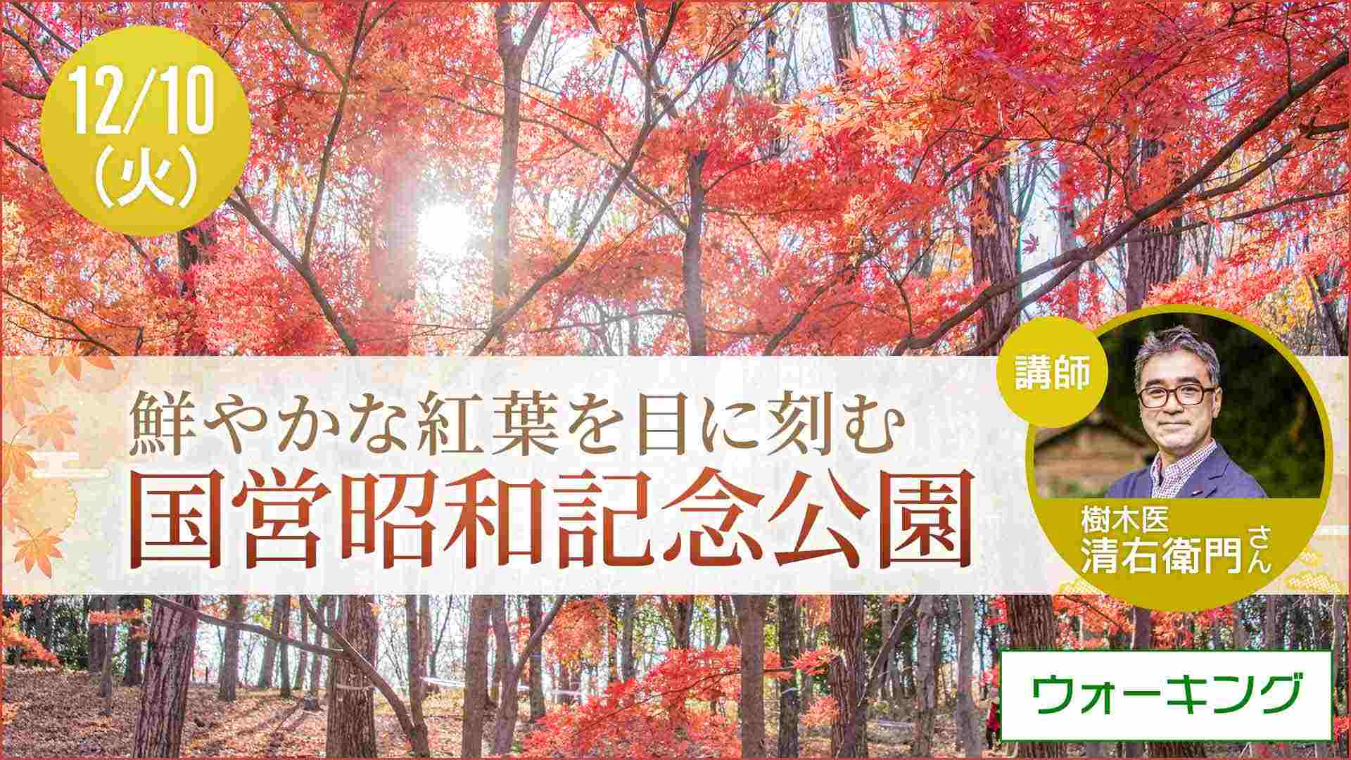 【12月10日開催】草花散歩 国営昭和記念公園