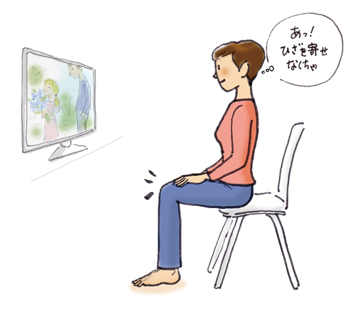 02_テレビを見るとき、どんな「姿勢」になっていますか？