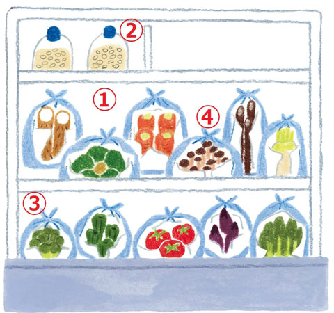 「野菜室」の保存：4つのポイント