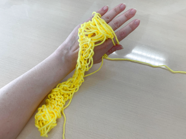 指編みエコたわしの作り方