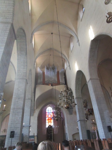 エストニア・タリンの大聖堂で行われたパイプオルガンコンサート