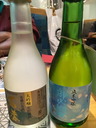 “和”の食材にぴったりの地酒。これは別料金