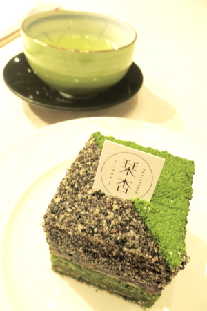 雅叙園東京で人気の抹茶ケーキ「栞杏（りあん）」