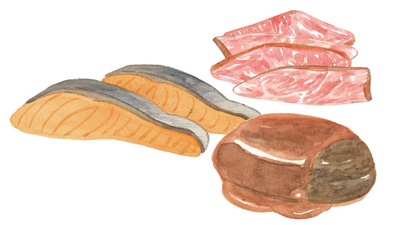 【簡単ケア6】魚は2切れ、肉はミンチや薄切り肉でもOK