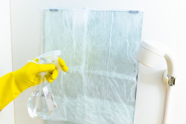 お風呂の鏡の水垢をきれいに掃除する方法