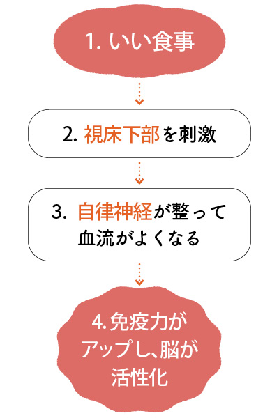 視床下部にいい食生活で免疫力アップ&脳が活性化！