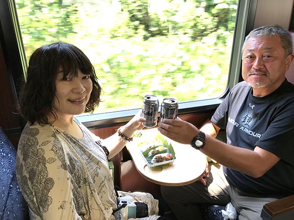 すっかり仲良くなって乾杯