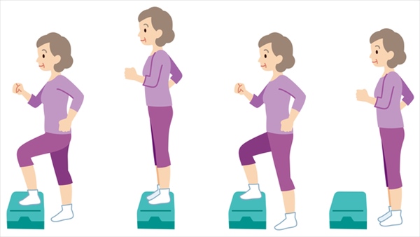 健康的に痩せる方法5：ステップ運動（踏み台昇降）