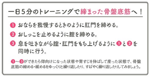 尿漏れ改善のカギは骨盤底筋を「締める・緩める」習慣