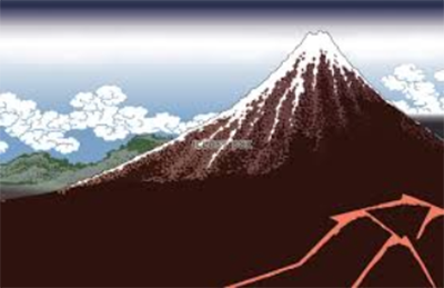 「黒富士」と呼ばれる「山下白雨」