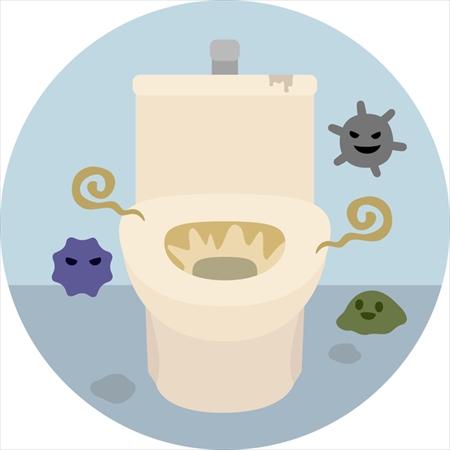 トイレ掃除のポイント1：不快なニオイの原因をチェック