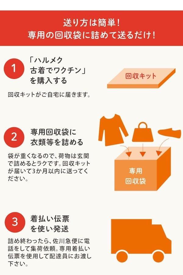 ハルメク 古着でワクチン 使い方