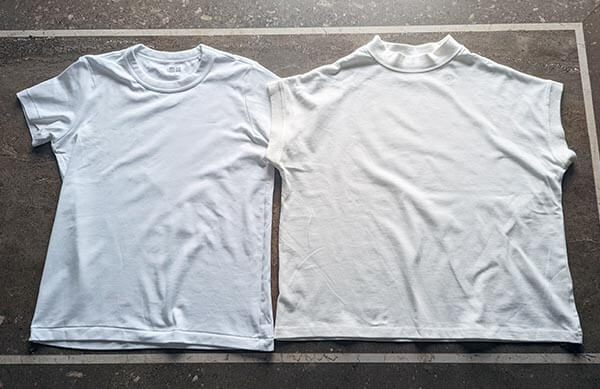 失敗2：若い人たちに大人気の白Tシャツをシニアが着ると？