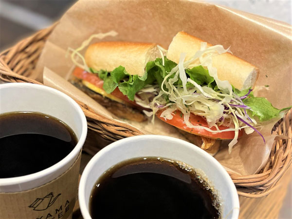 鯖缶発祥の地のカフェ「HAYAMA COFFEE」で鯖サンド！