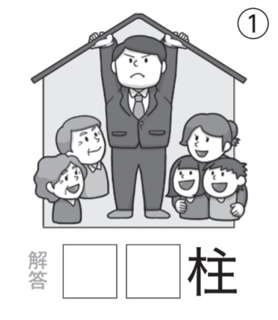 アタマの体操：イラスト漢字1