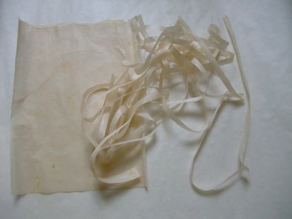和紙糸作り