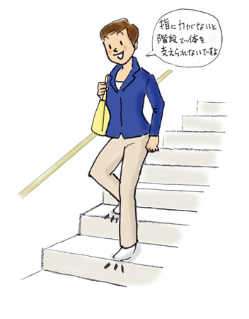 階段がラク！足の指に力をつける2つの【きくち体操】 | ハルメク美と健康