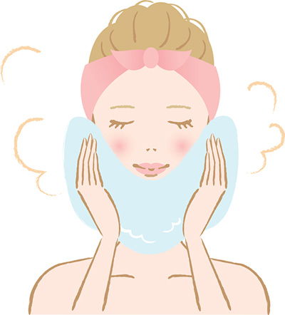 蒸しタオルでむくみとくすみ対策