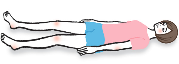 下肢静脈瘤体操１｜寝ながら、足首ぶらぶら体操