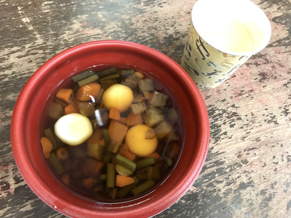 立山名物 さらさら汁と湧き水コーヒー