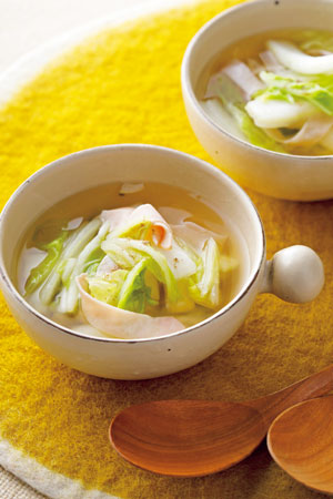野菜の甘酢漬けレシピ「野菜の甘酢漬けスープ」