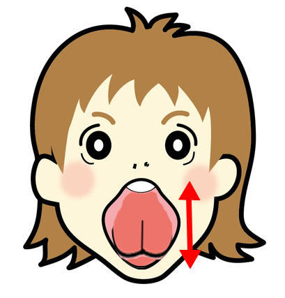 2．舌の上下運動