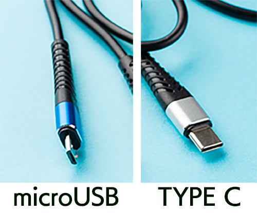 microUSB」か「USB type C